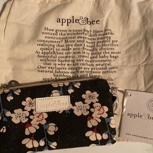 Apple & Bee small makeup bag in Night Bloom NWT!